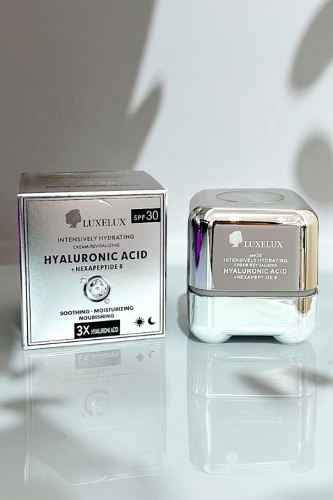Хидратиращ крем LUXELUX SPF 30 HYALURONIC 3XIVET.BG - Твоят онлайн бутик.