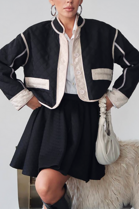 Яке ARMENOLDA BLACK, Цвят: черен, IVET.BG - Твоят онлайн бутик.