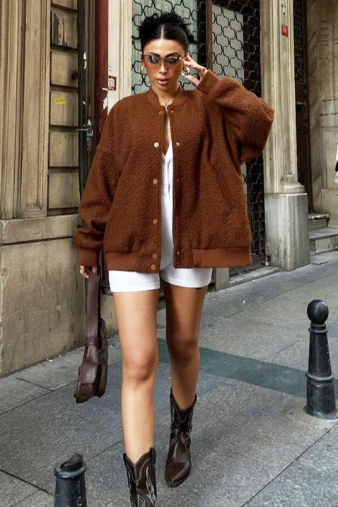 Яке DRELZONDA BROWN, Цвят: кафяв, IVET.BG - Твоят онлайн бутик.