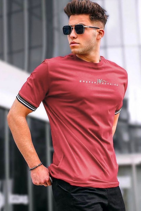 Мъжка тениска MRONSON RED, Цвят: червен, IVET.BG - Твоят онлайн бутик.