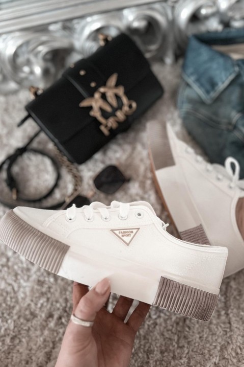 Дамски кецове SEFOLINA WHITE, Цвят: бял, IVET.BG - Твоят онлайн бутик.