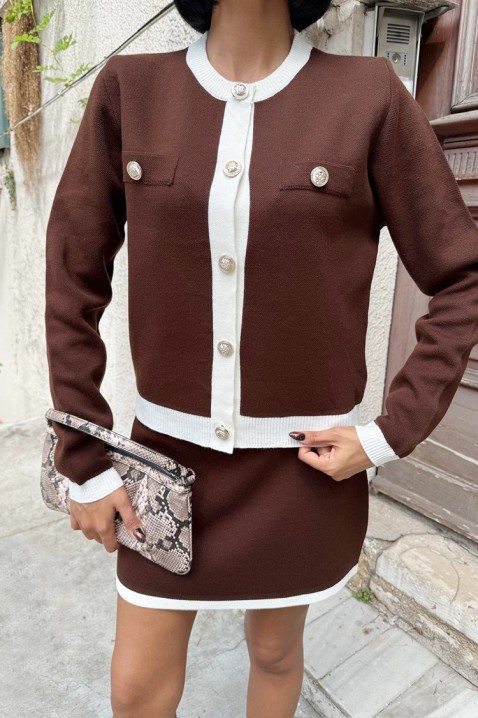 Комплект GRIFONZA BROWN, Цвят: кафяв, IVET.BG - Твоят онлайн бутик.