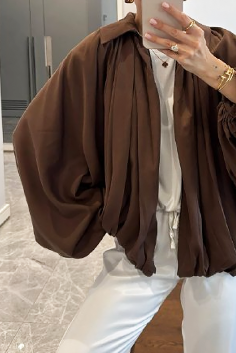 Яке BOMBZINA BROWN, Цвят: кафяв, IVET.BG - Твоят онлайн бутик.