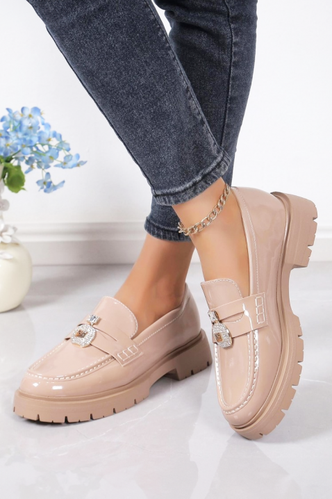 Дамски мокасини ROLBEJA BEIGE, Цвят: беж, IVET.BG - Твоят онлайн бутик.