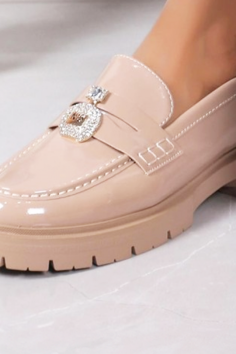 Дамски мокасини ROLBEJA BEIGE, Цвят: беж, IVET.BG - Твоят онлайн бутик.