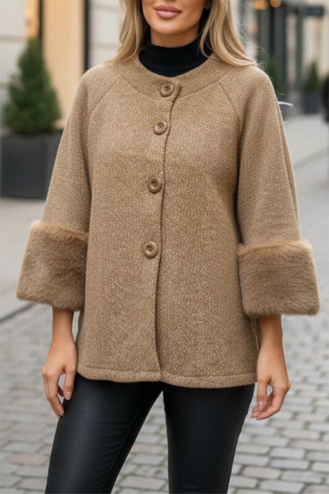Палто KRENINA BEIGE, Цвят: беж, IVET.BG - Твоят онлайн бутик.