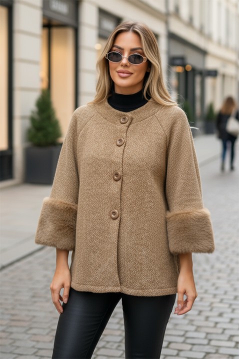 Палто KRENINA BEIGE, Цвят: беж, IVET.BG - Твоят онлайн бутик.