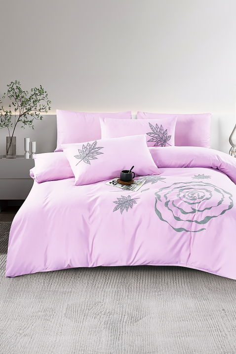 Спален комплект BIOGELNA PINK 200x220 cm памук - 4 части, Цвят: розов, IVET.BG - Твоят онлайн бутик.
