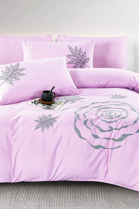 Спален комплект BIOGELNA PINK 200x220 cm памук - 4 части, Цвят: розов, IVET.BG - Твоят онлайн бутик.