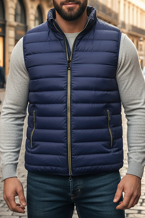 Мъжки елек BERELTO NAVY, Цвят: тъмносин, IVET.BG - Твоят онлайн бутик.