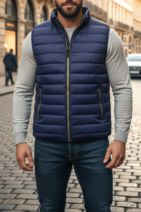 Мъжки елек BERELTO NAVY, Цвят: тъмносин, IVET.BG - Твоят онлайн бутик.