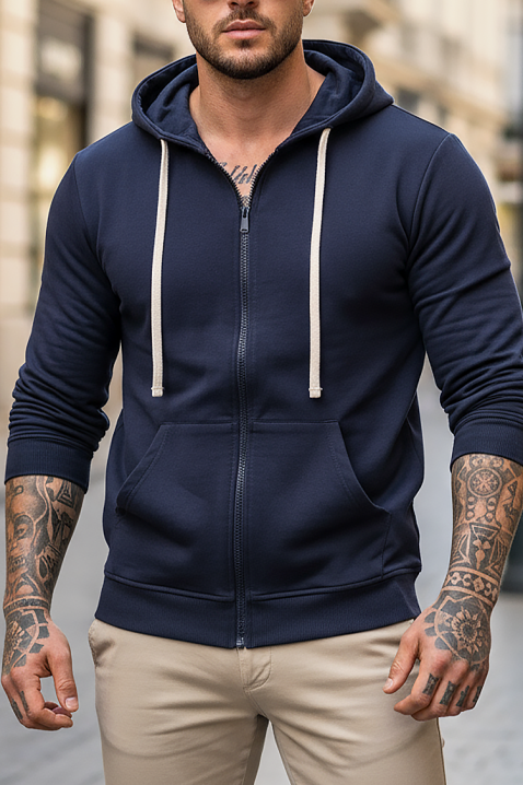 Мъжки суичър VONTEZO NAVY, Цвят: тъмносин, IVET.BG - Твоят онлайн бутик.