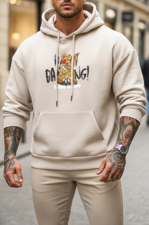 Мъжки суичър REBERGO BEIGE, Цвят: беж, IVET.BG - Твоят онлайн бутик.
