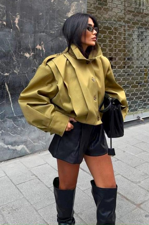 Яке PREZILDA OLIVE, Цвят: маслиненозелен, IVET.BG - Твоят онлайн бутик.