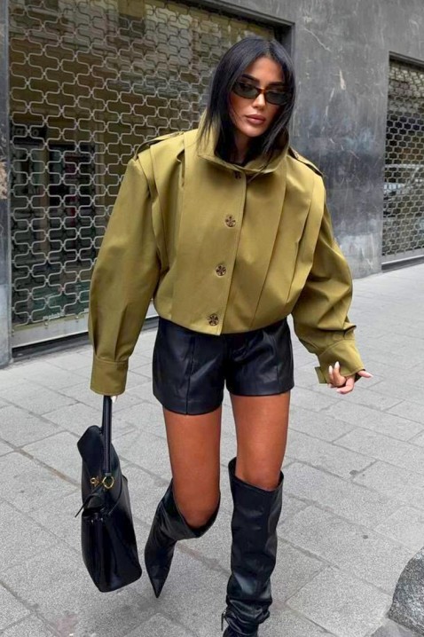 Яке PREZILDA OLIVE, Цвят: маслиненозелен, IVET.BG - Твоят онлайн бутик.