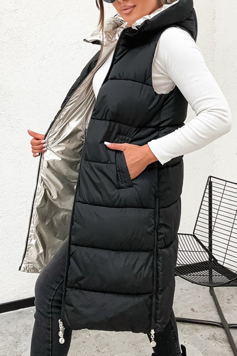 Двулицев елек KALMORDA - Елеци | Ivet.BG Двулицев елек KALMORDA, Цвят: черен, IVET.BG - Твоят онлайн бутик.