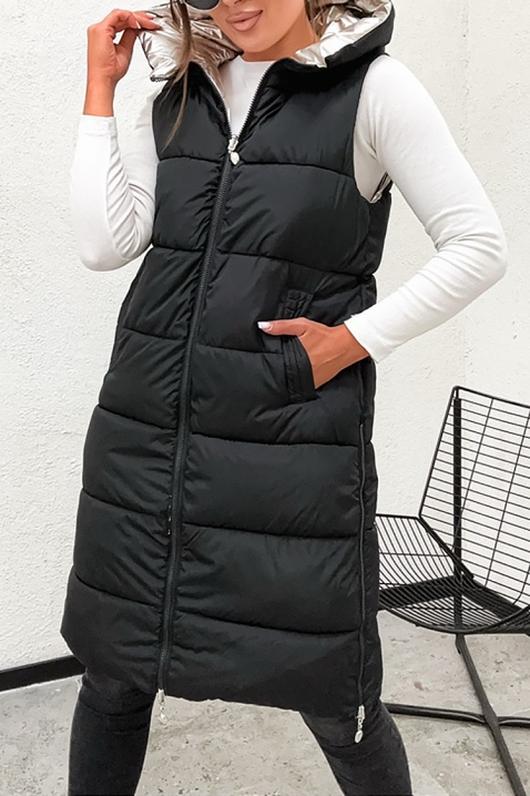 Двулицев елек KALMORDA - Елеци | Ivet.BG Двулицев елек KALMORDA, Цвят: черен, IVET.BG - Твоят онлайн бутик.