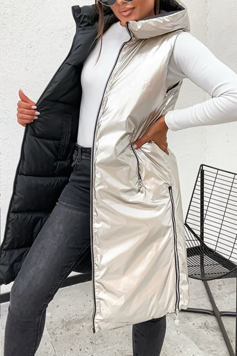 Двулицев елек KALMORDA - Елеци | Ivet.BG Двулицев елек KALMORDA, Цвят: черен, IVET.BG - Твоят онлайн бутик.