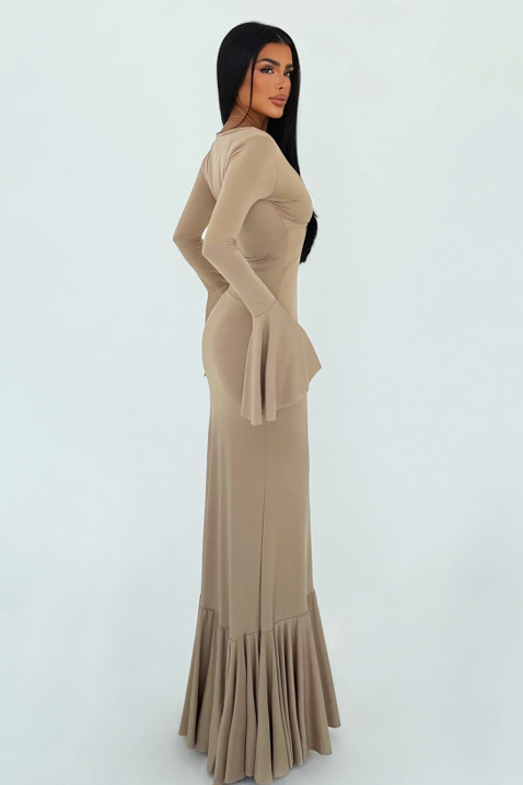 Рокля LENZEDA BEIGE, Цвят: беж, IVET.BG - Твоят онлайн бутик.