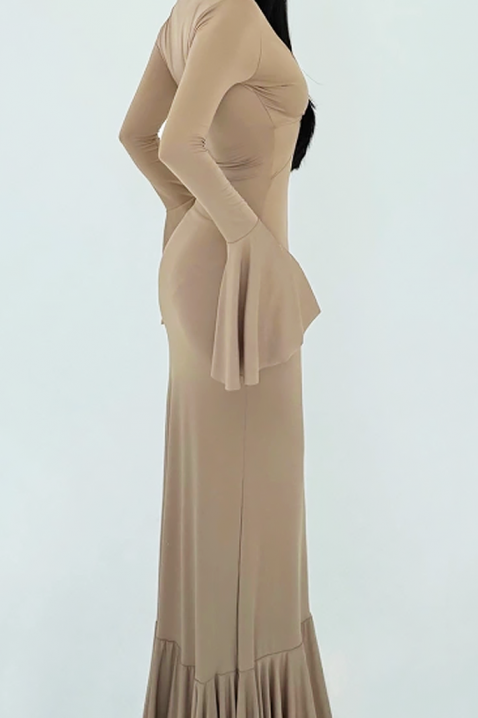 Рокля LENZEDA BEIGE, Цвят: беж, IVET.BG - Твоят онлайн бутик.