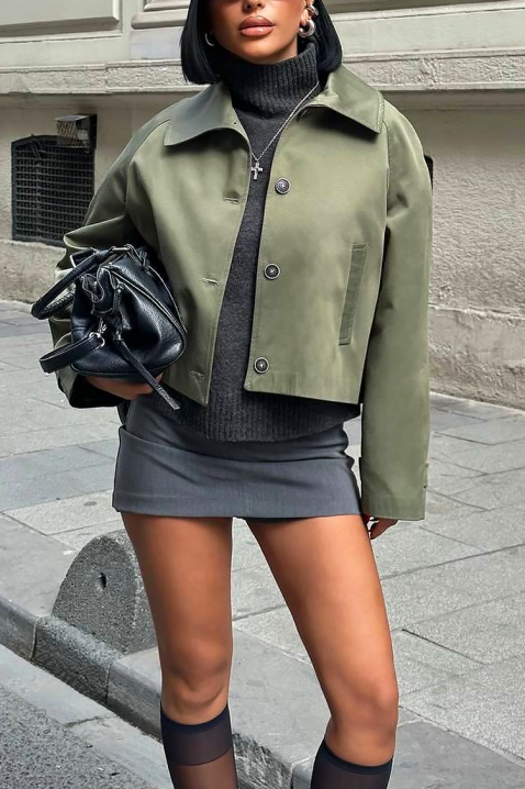 Яке VANINZA OLIVE, Цвят: маслиненозелен, IVET.BG - Твоят онлайн бутик.