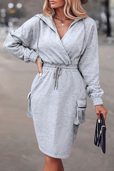 Рокля ZIORNELA GREY, Цвят: сив, IVET.BG - Твоят онлайн бутик.