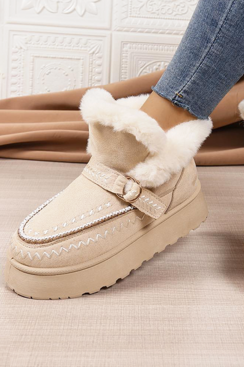Дамски боти BLOMEGA BEIGE, Цвят: беж, IVET.BG - Твоят онлайн бутик.
