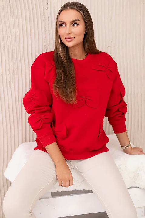 Дамска блуза ROZVELA RED, Цвят: червен, IVET.BG - Твоят онлайн бутик.