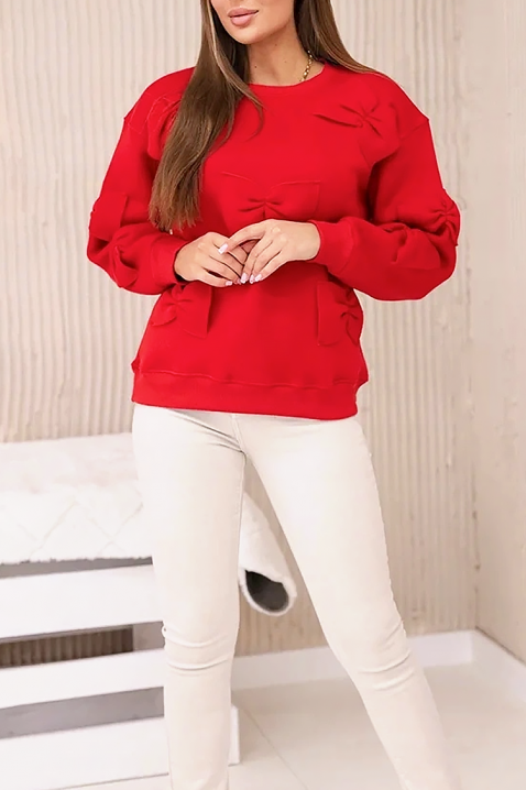 Дамска блуза ROZVELA RED, Цвят: червен, IVET.BG - Твоят онлайн бутик.