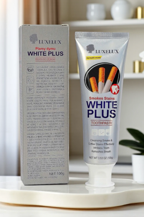 Избелваща паста LUXELUX White PlusIVET.BG - Твоят онлайн бутик.
