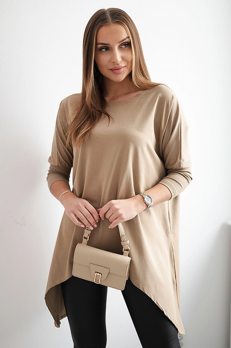 Дамска блуза XARMELFA BROWN, Цвят: кафяв, IVET.BG - Твоят онлайн бутик.