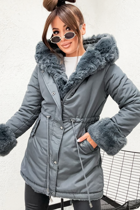 Яке DRENFELZA GREY, Цвят: сив, IVET.BG - Твоят онлайн бутик.