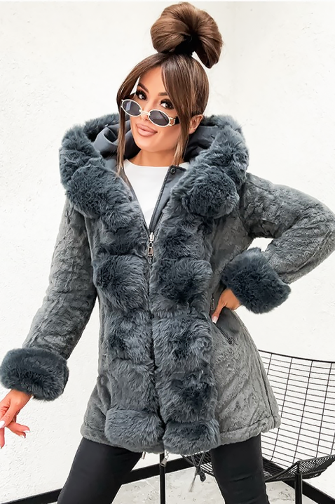 Яке DRENFELZA GREY, Цвят: сив, IVET.BG - Твоят онлайн бутик.