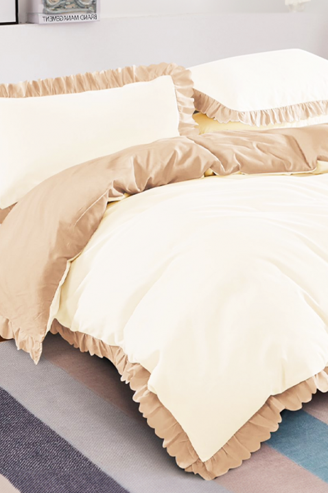 Спален комплект BRUINELA YELLOW 160x200 cm памук - 3 части, Цвят: жълт, IVET.BG - Твоят онлайн бутик.