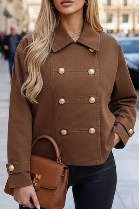 Яке DERDINA CAMEL, Цвят: светлокафяв, IVET.BG - Твоят онлайн бутик.