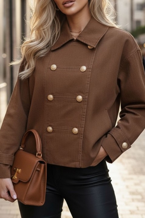 Яке DERDINA CAMEL, Цвят: светлокафяв, IVET.BG - Твоят онлайн бутик.