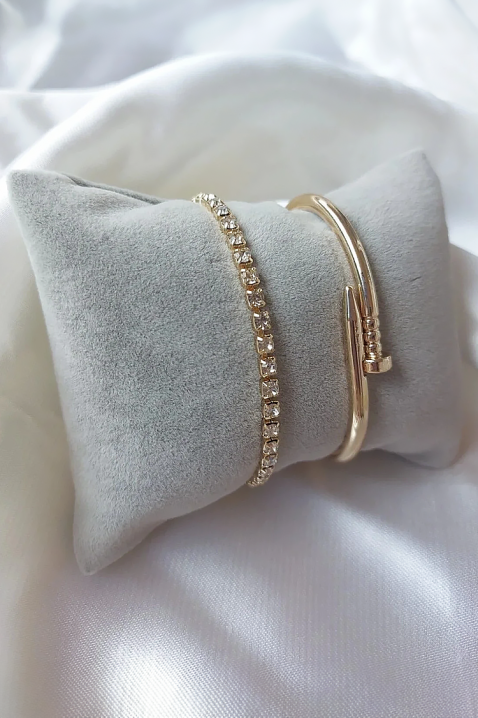 Комплект гривни MERDONA, Цвят: златен, IVET.BG - Твоят онлайн бутик.