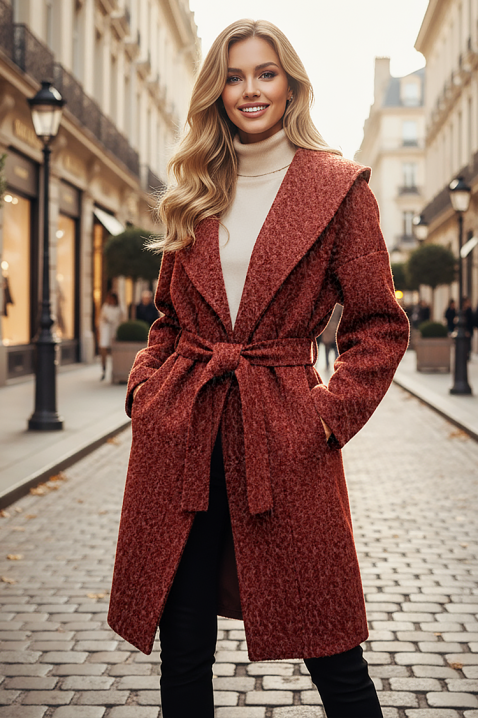 Палто GRAZLENA BRICK RED, Цвят: керемида, IVET.BG - Твоят онлайн бутик.