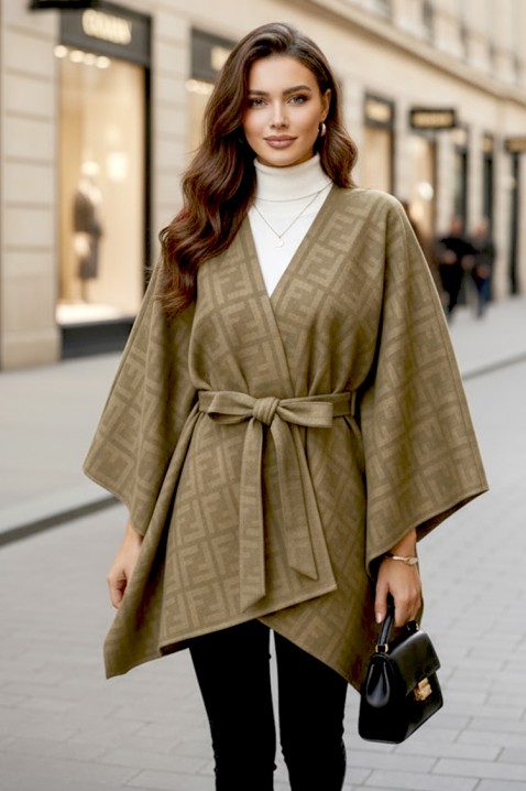 Пончо DERLONDA BEIGE, Цвят: беж, IVET.BG - Твоят онлайн бутик.