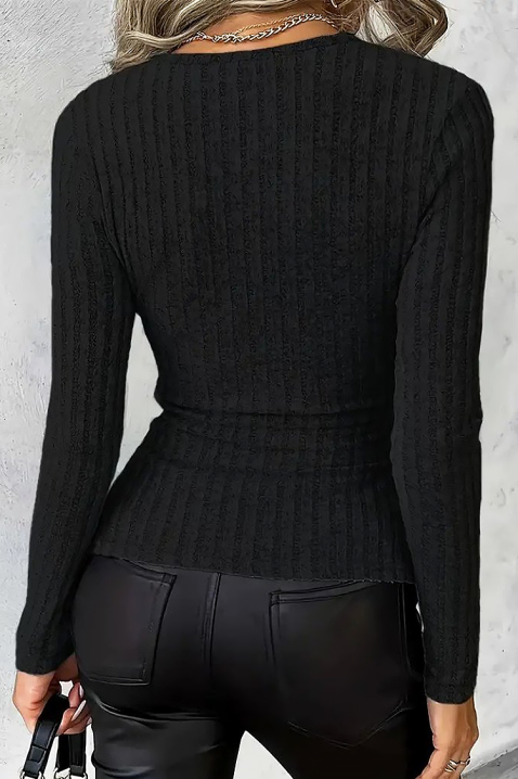 Дамска блуза SELKORZA BLACK, Цвят: черен, IVET.BG - Твоят онлайн бутик.