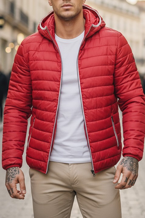 Мъжко яке BERONGO RED, Цвят: червен, IVET.BG - Твоят онлайн бутик.