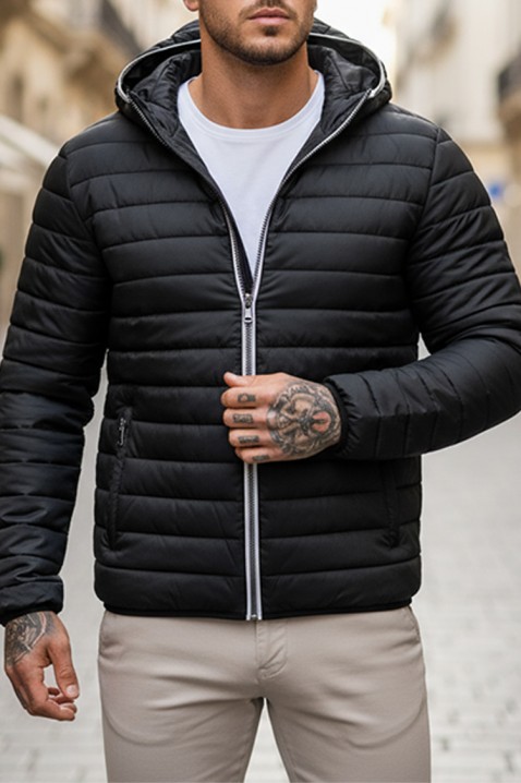 Мъжко яке BERONGO BLACK, Цвят: черен, IVET.BG - Твоят онлайн бутик.