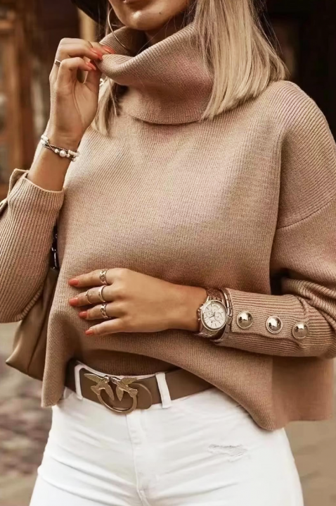 Пуловер DRALONDA BEIGE, Цвят: беж, IVET.BG - Твоят онлайн бутик.
