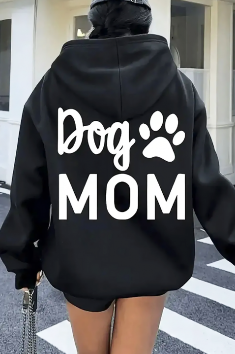 Суичър DOGINZA, Цвят: черен, IVET.BG - Твоят онлайн бутик.