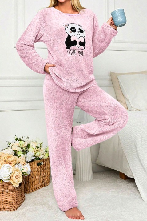 Пижама AGAVINA PINK, Цвят: розов, IVET.BG - Твоят онлайн бутик.