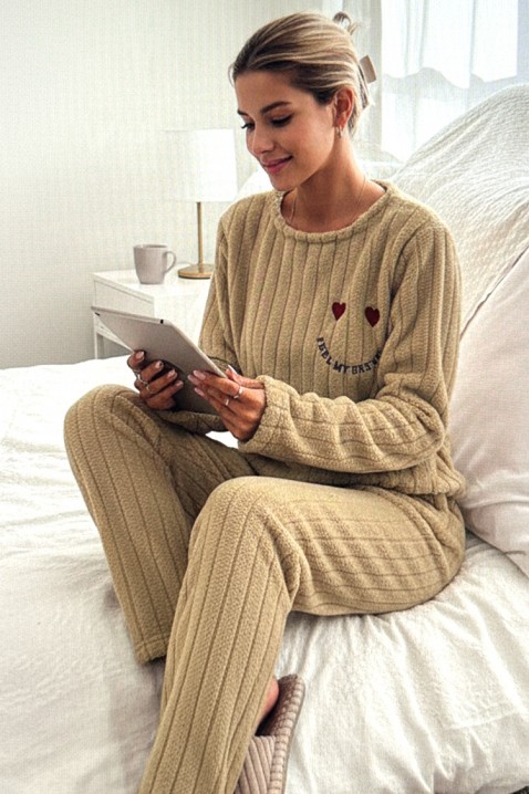 Пижама ARVIANA BEIGE, Цвят: беж, IVET.BG - Твоят онлайн бутик.