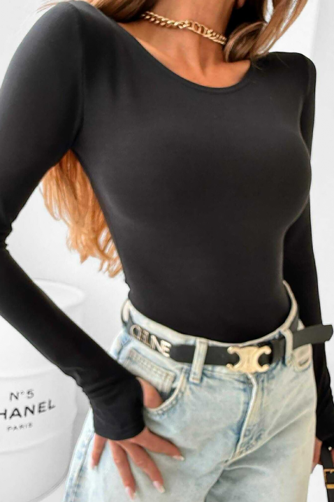Дамска блуза LASINDA BLACK, Цвят: черен, IVET.BG - Твоят онлайн бутик.