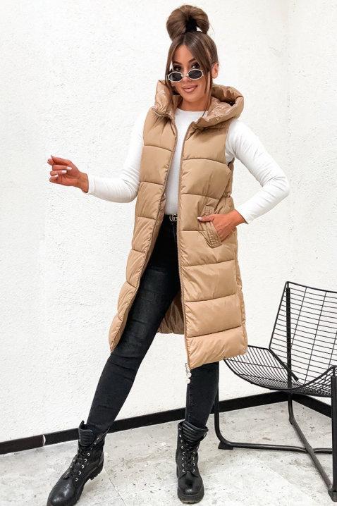 Двулицев елек KEMORFA BEIGE - Елеци | Ivet.BG Двулицев елек KEMORFA BEIGE, Цвят: беж, IVET.BG - Твоят онлайн бутик.