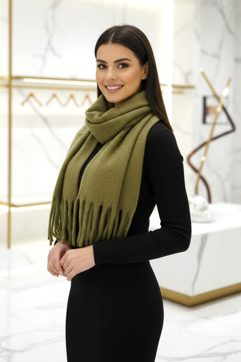 Шал VLOEDINA KHAKI, Цвят: каки, IVET.BG - Твоят онлайн бутик.