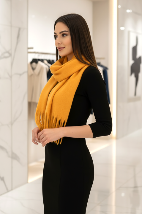 Шал VLOEDINA YELLOW, Цвят: жълт, IVET.BG - Твоят онлайн бутик.